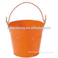 Orange Tall Galvanized Buckets With Handles